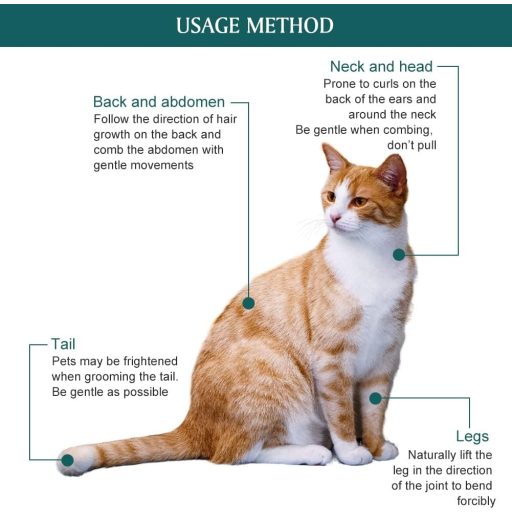 SEMINISMAR Szőrtelenítő Fésű Kutyáknak és Macskáknak, 31 Fogas Alulfésülő Kefe