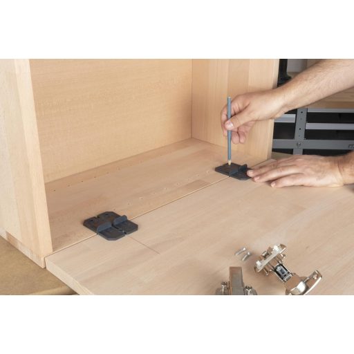 wolfcraft Zsanér Lyuk Készlet 35mm - Fúrósablonok és Fúróbitekkel