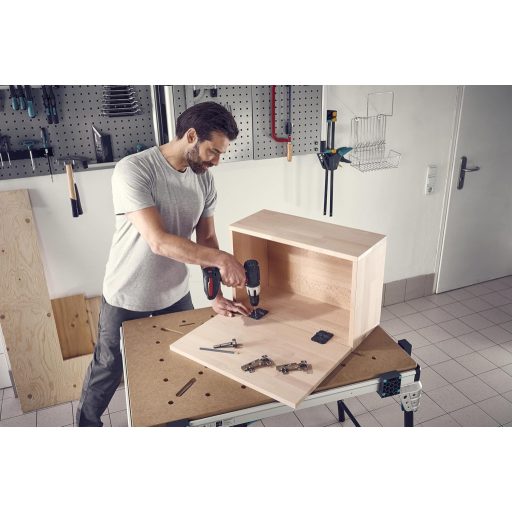 wolfcraft Zsanér Lyuk Készlet 35mm - Fúrósablonok és Fúróbitekkel