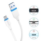 N NEWTOP USB-A USB-Micro kábel, 20 cm