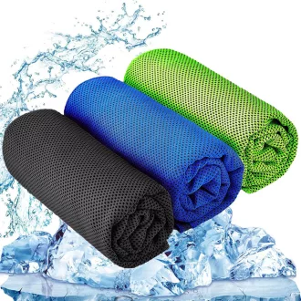   YQXCC Chladiaci uterák 3 ks 120x30 cm z mikrovlákna na šport, jogu a cestovanie