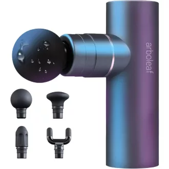   Arboleaf Mini Masszázspisztoly - Hordozható, 3200rpm, 4 Szilikon Fej, USB-C