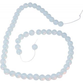   Perle za izradu umjetničkog nakita, 45 komada, bijelo staklo