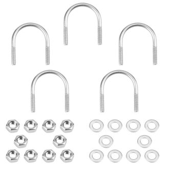   Rozsdamentes acél U-bolt M8 x 50 mm hajódekorációhoz (5 darabos csomag) Újracsomagolt termék