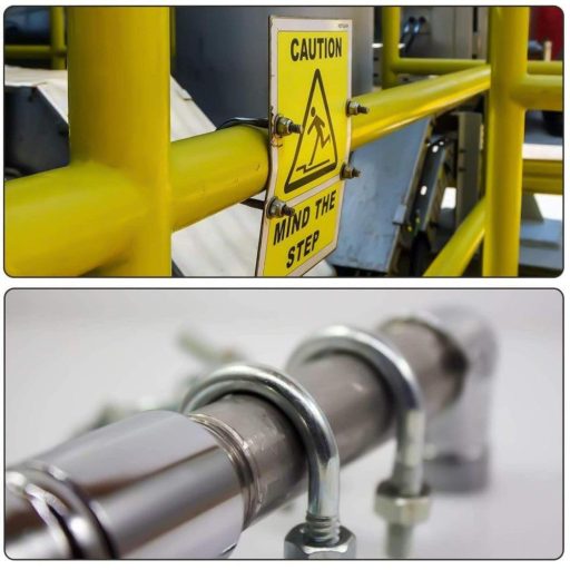 Rozsdamentes acél U-bolt M8 x 50 mm hajódekorációhoz (5 darabos csomag) Újracsomagolt termék