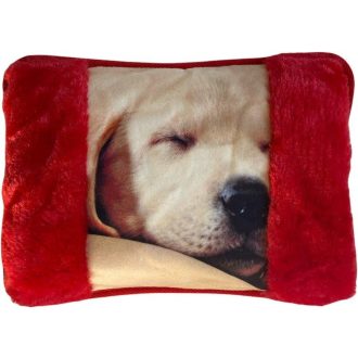   Sticlă electrică cu apă caldă, roșie, Generic, încălzitor pentru mâini, cu buzunar