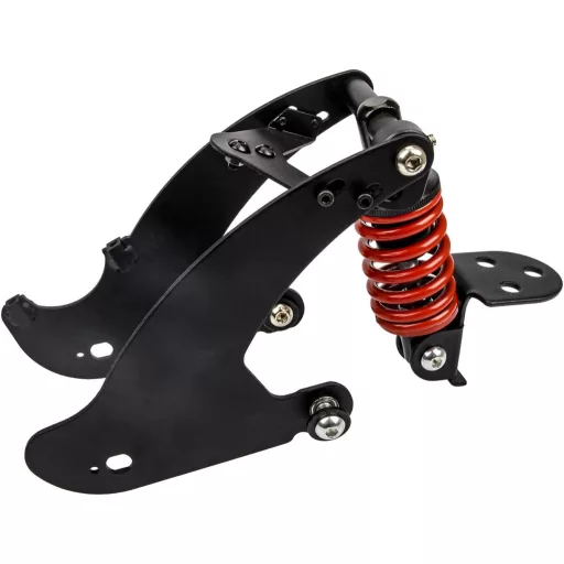 Fututech Hátsó Lengéscsillapító Szett Xiaomi Mi 3 Elektromos Rollerhez Féklámpával és Sárvédővel Piros Alumínium