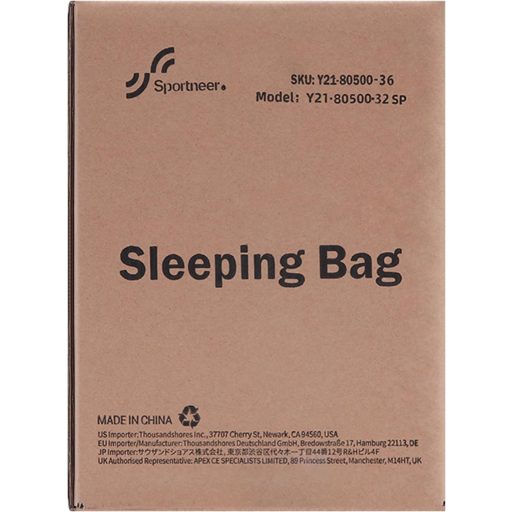 Sac de dormit ultralight Sportneer, 4 sezoane, pentru camping și drumeții.