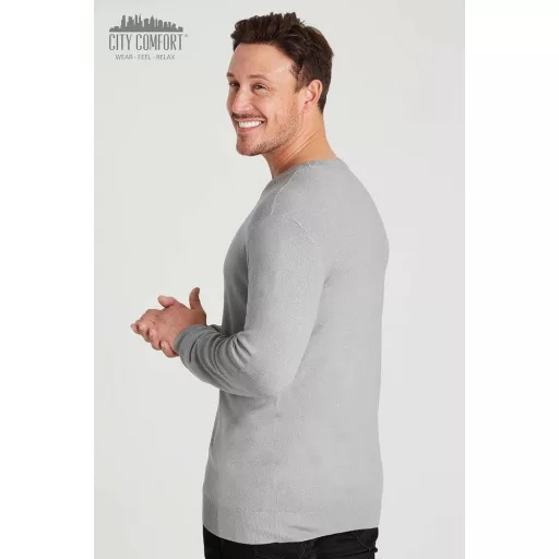 Pánsky pulóver CityComfort s okrúhlym výstrihom, veľkosť M