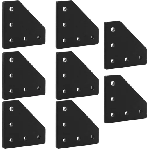 iMetrx Alumínium Profil Összekötő 40x40mm L-alakú 8db + M8 Csavar és Anya Szett