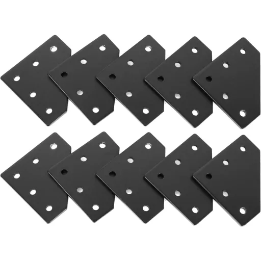 iMetrx Alumínium Profil Összekötő 40x40mm L-alakú 8db + M8 Csavar és Anya Szett