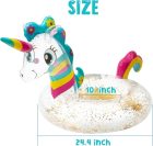 Einhorn Unikornis Felfújható Úszógumi Gyerekeknek - Vízi Matrac és Medence Játék