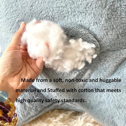 Plyšová hus Tanha XXL 130 cm mäkká hračka sivá Kawaii