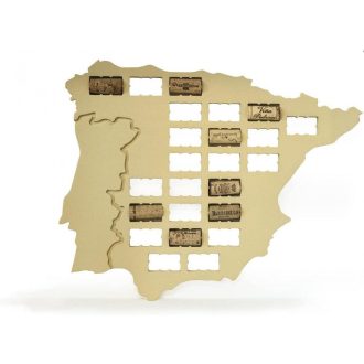 Kreativna karta Španjolske za sakupljanje čepova