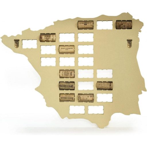 Kreativna karta Španjolske za sakupljanje čepova