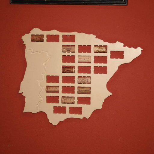 Kreativna karta Španjolske za sakupljanje čepova