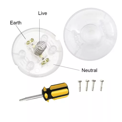 Prozirni set nožnih prekidača (2 kom) za stolne i stojeće svjetiljke - U/I