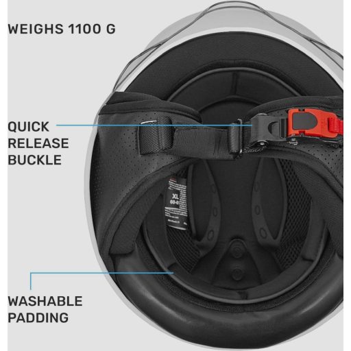 Westt Jet bukósisak ECE 22.06 - Könnyű motorkerékpár sisak férfiaknak és nőknek