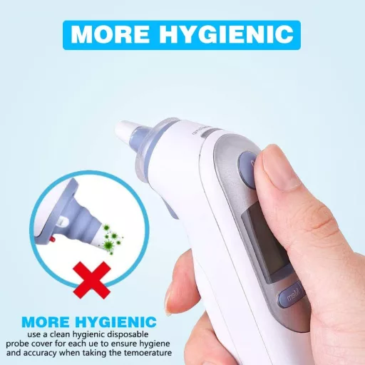 Outinhao 500 db fülhőmérő védőkupak szenzor lencse csere szett