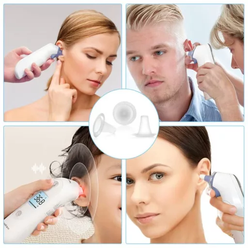 Outinhao 500 db fülhőmérő védőkupak szenzor lencse csere szett