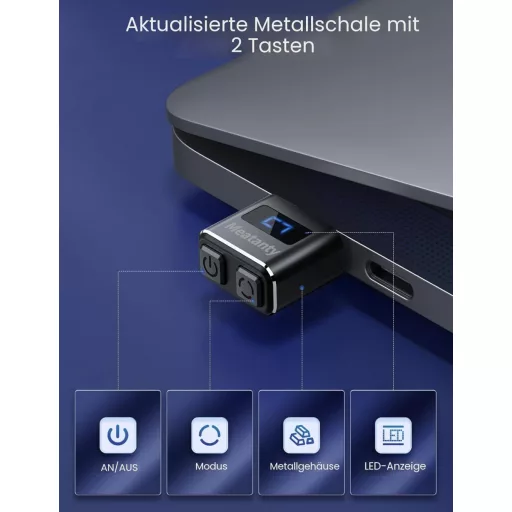 meatanty USB Egérmozgató 3 Mód Digitális Kijelzővel és Védőtokkal