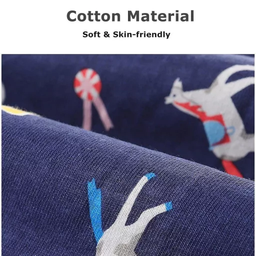 Dievčenské tričkové šaty Balipig s dlhým rukávom a kreslenou postavičkou