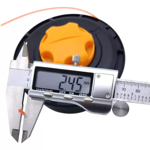 Cap de trimmer SWNKDG M10 x 1.25 filet stânga, bobină automată cu fir dublu, cu fir de nylon, pentru motocoasă/trimmer pe benzină.