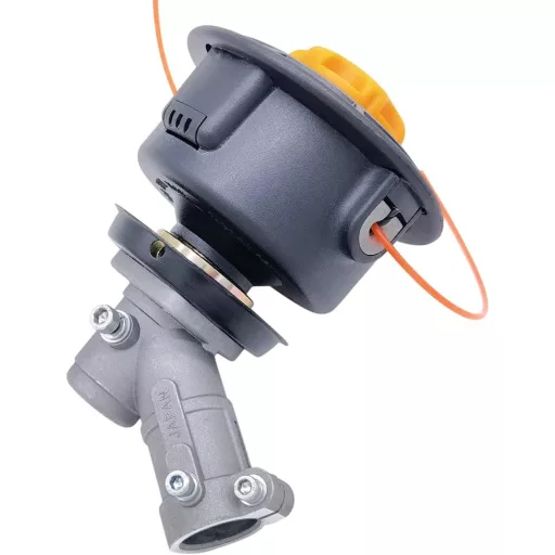 Cap de trimmer SWNKDG M10 x 1.25 filet stânga, bobină automată cu fir dublu, cu fir de nylon, pentru motocoasă/trimmer pe benzină.