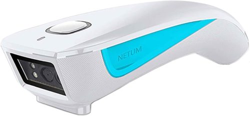 NETUM C850 3 în 1 Bluetooth QR și scaner de coduri de bare, alb - Scaner POS rapid și precis