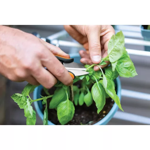 Fiskars Herb Scissors 5.1" rozsdamentes acél pengék fekete-narancssárga SP-220