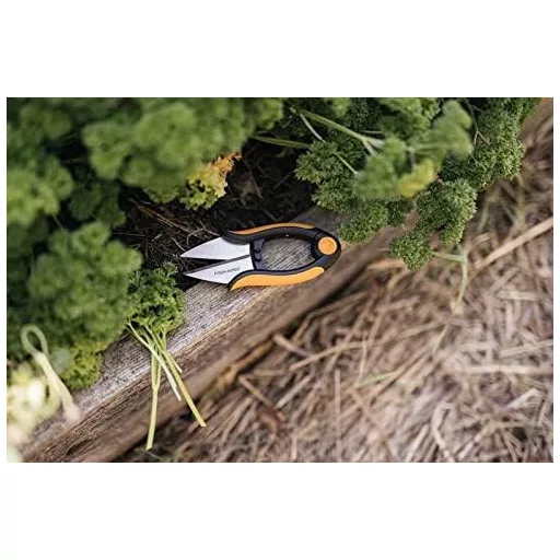 Fiskars Herb Scissors 5.1" rozsdamentes acél pengék fekete-narancssárga SP-220