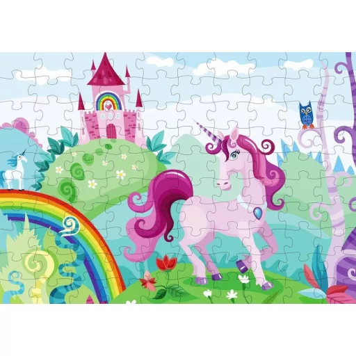 Dúhový Jednorožec Puzzle 100 dielikov pre Deti a Dospelých