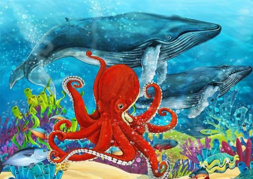 Ravensburger Detské puzzle Morský svet 100 dielikov