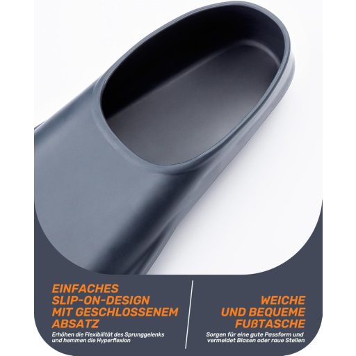 CAPAS Kratke Silikonske Peraje za Plivanje za Trening - Plave, Veličina M, Za Odrasle i Djecu