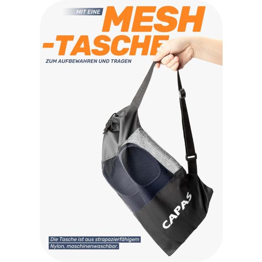 CAPAS Rövid Szilikon Úszólábak Edzéshez - Kék, M Méret, Felnőtteknek és Gyerekeknek