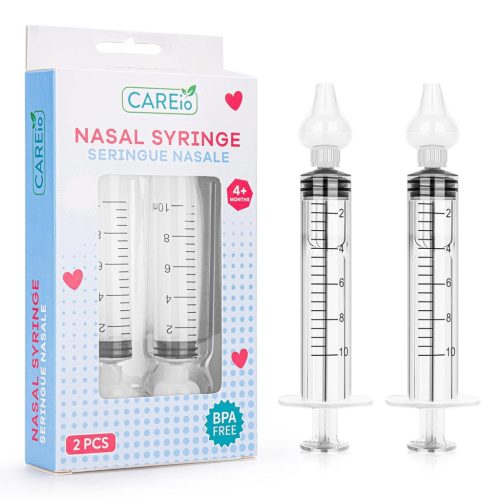 Careio Set aspirator nazal și spray nazal pentru nou-născuți, 2 bucăți, 10 ml