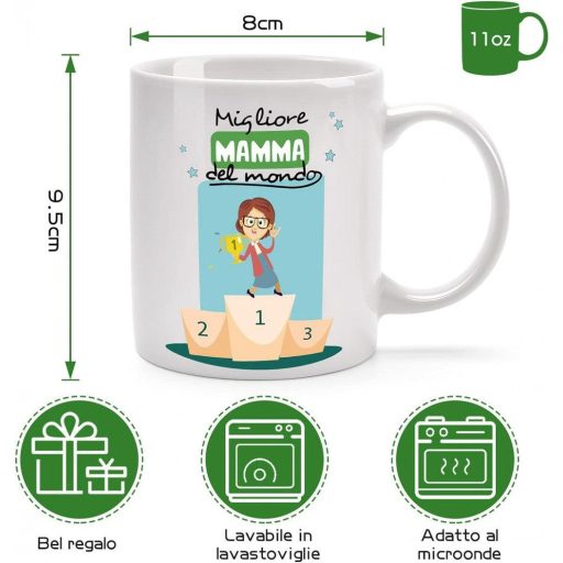 Spanyol felirató bögre, Anyák napi ajándék, 350 ml