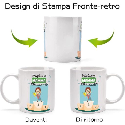 Spanyol felirató bögre, Anyák napi ajándék, 350 ml