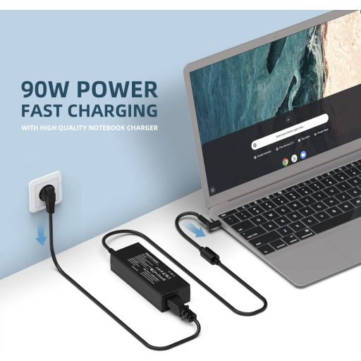 Încărcător laptop BIUBOTY 90W pentru HP EliteBook, ProBook, Pavilion, Envy, Stream - Alimentator universal cu conector 4.5x3.0mm