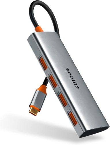Hub USB-C 4 în 1 SUTOUG: Adaptor super-rapid de 10 Gbps pentru MacBook, iMac și alte dispozitive Type-C