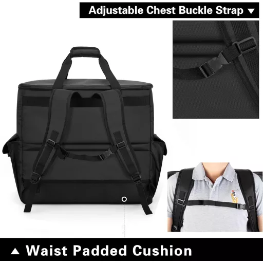 Trunab PC Tower Hátizsák - Processzor, Egér, Billentyűzet, Fejhallgató Tárolásához