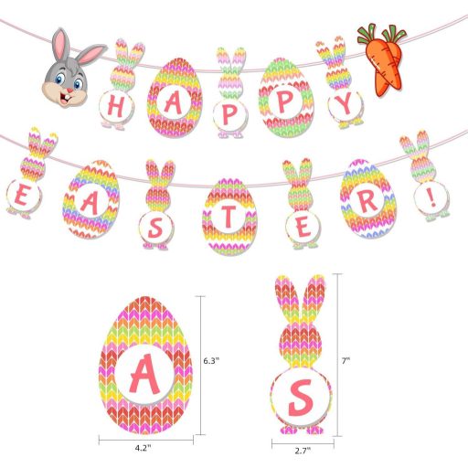BEKOIUP Uskrsni Zeko Dekorativni Niz Set - Proljetno Raspoloženje
