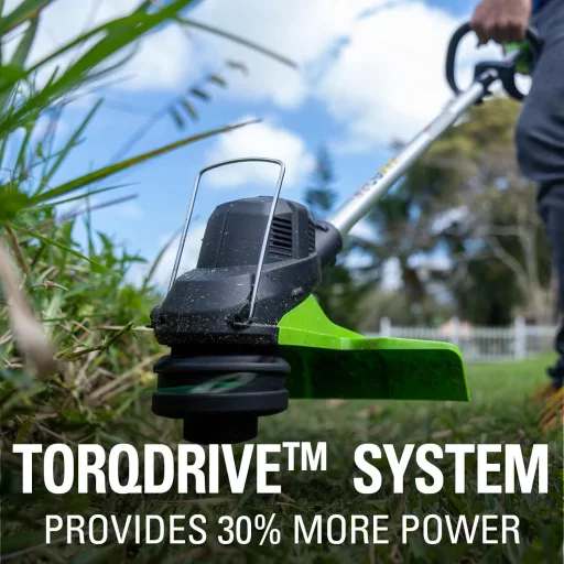 Akumulátorová kosačka Greenworks 24V so záberom 33 cm, 2x2Ah batériami a nabíjačkou