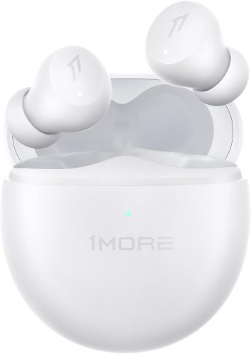 Căști In-Ear 1MORE ComfoBuds Mini cu Anulare Hibridă a Zgomotului, Bluetooth 5.2, Sunet Stereo, 4 Microfoane, Încărcare Wireless, Rezistente la Apă, Apeluri Clare
