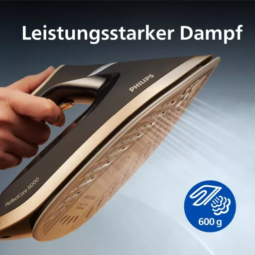 Philips PSG6064/80 Gőzölő Vasaló Arany 600g Gőzlöket Funkcióval