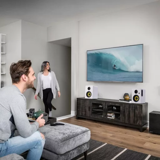 Sanyun SW206 80W Aktív Polc Hangfal - Studio Monitor és HiFi Mód, Bluetooth 5.0