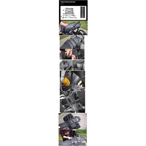 Geantă moto spate, impermeabilă, universală, cu spațiu de depozitare cască