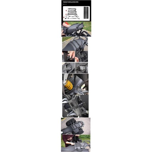 Abhpjuy Vodootporna Univerzalna Stražnja Torba za Motor s Prostorom za Pohranu Kacige