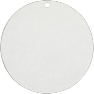   EH Design Prozirni Akrilni Okrugli Privjesak s Rupom - Osnovni Materijal za Ručni Rad, Dekoraciju i Izradu Nakita