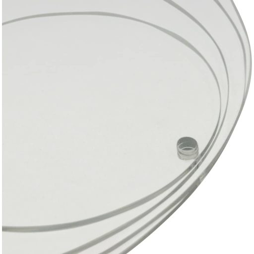 EH Design Prozirni Akrilni Okrugli Privjesak s Rupom - Osnovni Materijal za Ručni Rad, Dekoraciju i Izradu Nakita